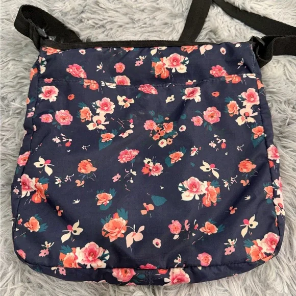 LeSportsac Navy and Pink Floral Crossbody Bag - Picture 3 of 12
